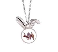 no/no king gods thunder right Rabbit Necklace Pendant Bunny Animal Jewelry Gift