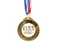 no/no kiss me quote handwrite Gold Award Winner Medal First Place Ribbon