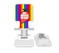 no/no Kiss Whoever You Want Art Deco Fashion Adjustable Cell Phone Stand Desk Foldable