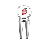 no/no Kiss Whoever You Want Art Deco Fashion Golf Divot Tool Golf Ball Marker Repair Tool