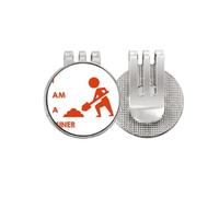 no/no Labor Resources Spade Mineral Miners Golf Ball Marker Hat Cap Clip Enamel Magnetic