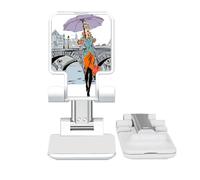 no/no Lady River Bridge France Mark Adjustable Cell Phone Stand Desk Foldable