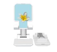 no/no Laos National Plumeria Flower Adjustable Cell Phone Stand Desk Foldable