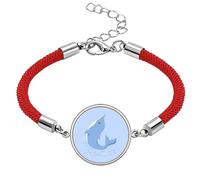 no/no Leaping Dolphin Spray Dexterity Lucky Red String Bracelet Rope Bracelet Handmade