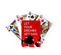 no/no Let Your Dream Set Sail Art Deco Fashion Symbol Poker Playing Card Classic Game