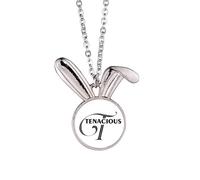 no/no Letter Expression Teens Art Deco Fashion Rabbit Necklace Pendant Bunny Animal Jewelry Gift