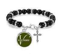 no/no Letter Expression Victory Beaded Bracelet Boho Jewelry