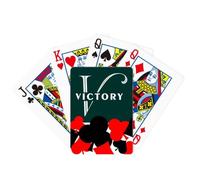 no/no Letter Expression Victory Symbol Poker Playing Card Classic Game