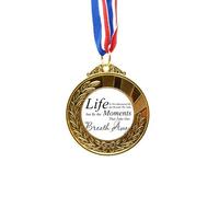 no/no Life Moments Breath Quote Gold Award Winner Medal First Place Ribbon