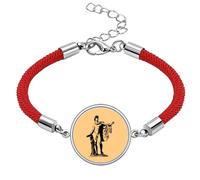 no/no Light Prophecy Music Medicine Glorious Lucky Red String Bracelet Rope Bracelet Handmade