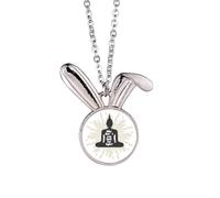 no/no Light Pursuit Search Darkness Rabbit Necklace Pendant Bunny Animal Jewelry Gift