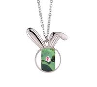 no/no Little Lotus Summer Sunshine Rabbit Necklace Pendant Bunny Animal Jewelry Gift