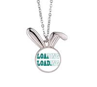 no/no loading half full spschedule Rabbit Necklace Pendant Bunny Animal Jewelry Gift
