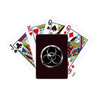 no/no Logo Black Background Hazardous Substance Poker Playing Card Tabletop Board Game