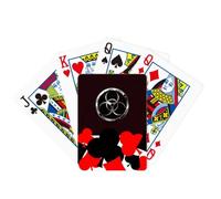no/no Logo Black Background Hazardous Substance Symbol Poker Playing Card Classic Game