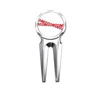 no/no Logo Danger Line Art Deco Fashion Golf Divot Tool Golf Ball Marker Repair Tool