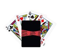 no/no Logo Red Danger Line Keep Out Poker Playing Card Tabletop Board Game