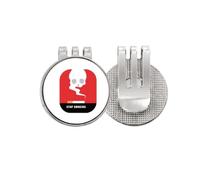 no/no Logo Smoking Cause Deaths Golf Ball Marker Hat Cap Clip Enamel Magnetic