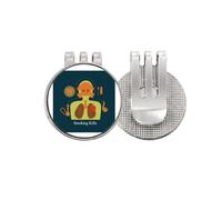 no/no Logo Smoking Kills Art Deco Fashion Golf Ball Marker Hat Cap Clip Enamel Magnetic