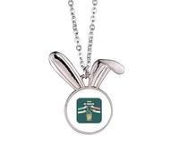 no/no Logo Throw Away The Cigarette Rabbit Necklace Pendant Bunny Animal Jewelry Gift
