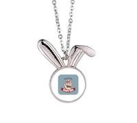 no/no Logo Tie The Index And s Save Life Rabbit Necklace Pendant Bunny Animal Jewelry Gift