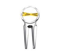 no/no Logo Yellow Danger Line Art Deco Fashion Golf Divot Tool Golf Ball Marker Repair Tool