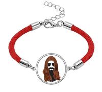 no/no Long-haired Men Women Beard Sunglasses Lucky Red String Bracelet Rope Bracelet Handmade