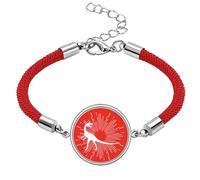 no/no Look Animals Alert Catch Art Deco Fashion Lucky Red String Bracelet Rope Bracelet Handmade