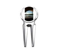 no/no Look Into The Distance Art Deco Fashion Golf Divot Tool Golf Ball Marker Repair Tool