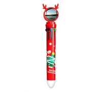 no/no Look Into The Distance Art Deco Fashion Multicolor Ballpoint Pen Christmas Xmas Tree Santa