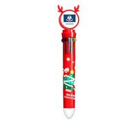 no/no Louisiana Flag Contour Art Deco Fashion Multicolor Ballpoint Pen Christmas Xmas Tree Santa