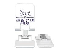 no/no Love Is Magic Cute Quote Style Adjustable Cell Phone Stand Desk Foldable