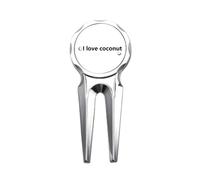 no/no Love Seaside Coconut Juice Golf Divot Tool Golf Ball Marker Repair Tool