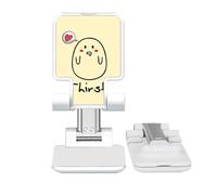no/no Lovely Expression Longing Appetence Adjustable Cell Phone Stand Desk Foldable