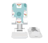 no/no lucky cats totem japan Adjustable Cell Phone Stand Desk Foldable