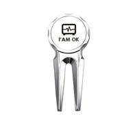no/no Lucky Heart-beating Life Golf Divot Tool Golf Ball Marker Repair Tool