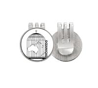 no/no Map Cage Continent Oceania Golf Ball Marker Hat Cap Clip Enamel Magnetic