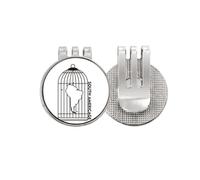 no/no Map Cage Continent South America Golf Ball Marker Hat Cap Clip Enamel Magnetic