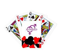 no/no Marriage Faly Status Men Women Symbol Poker Playing Card Classic Game