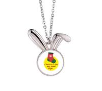 no/no mas Eve Dreams Holy Rabbit Necklace Pendant Bunny Animal Jewelry Gift