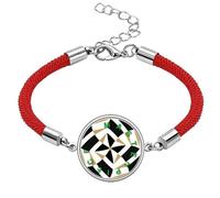 no/no Masterpiece Interval Block Confusion Lucky Red String Bracelet Rope Bracelet Handmade