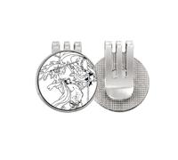 no/no Masterpiece Romance Kingdoms Drawing Golf Ball Marker Hat Cap Clip Enamel Magnetic