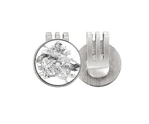 no/no Masterpiece The Romance Three Kingdoms Golf Ball Marker Hat Cap Clip Enamel Magnetic