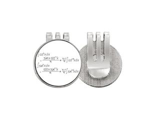 no/no Math Kowledge Cosine Integral Formula Golf Ball Marker Hat Cap Clip Enamel Magnetic