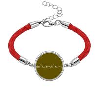 no/no Mathematical Formula Expresses Computational Square Lucky Red String Bracelet Rope Bracelet Handmade
