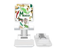 no/no Mexico Landscap Animals National Flag Adjustable Cell Phone Stand Desk Foldable