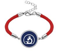no/no Microscope Experiment Science Judgment Lucky Red String Bracelet Rope Bracelet Handmade