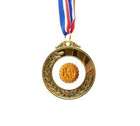 no/no Mid-Autumn Festival Five Kernel Moon Cake Gold Award Winner Medal First Place Ribbon