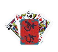 no/no Ministers China Ancient Official Red Pattern Poker Playing Card Tabletop Board Game