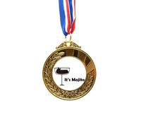 no/no Mojito With Its Cup Art Deco Fashion Gold Award Winner Medal First Place Ribbon
